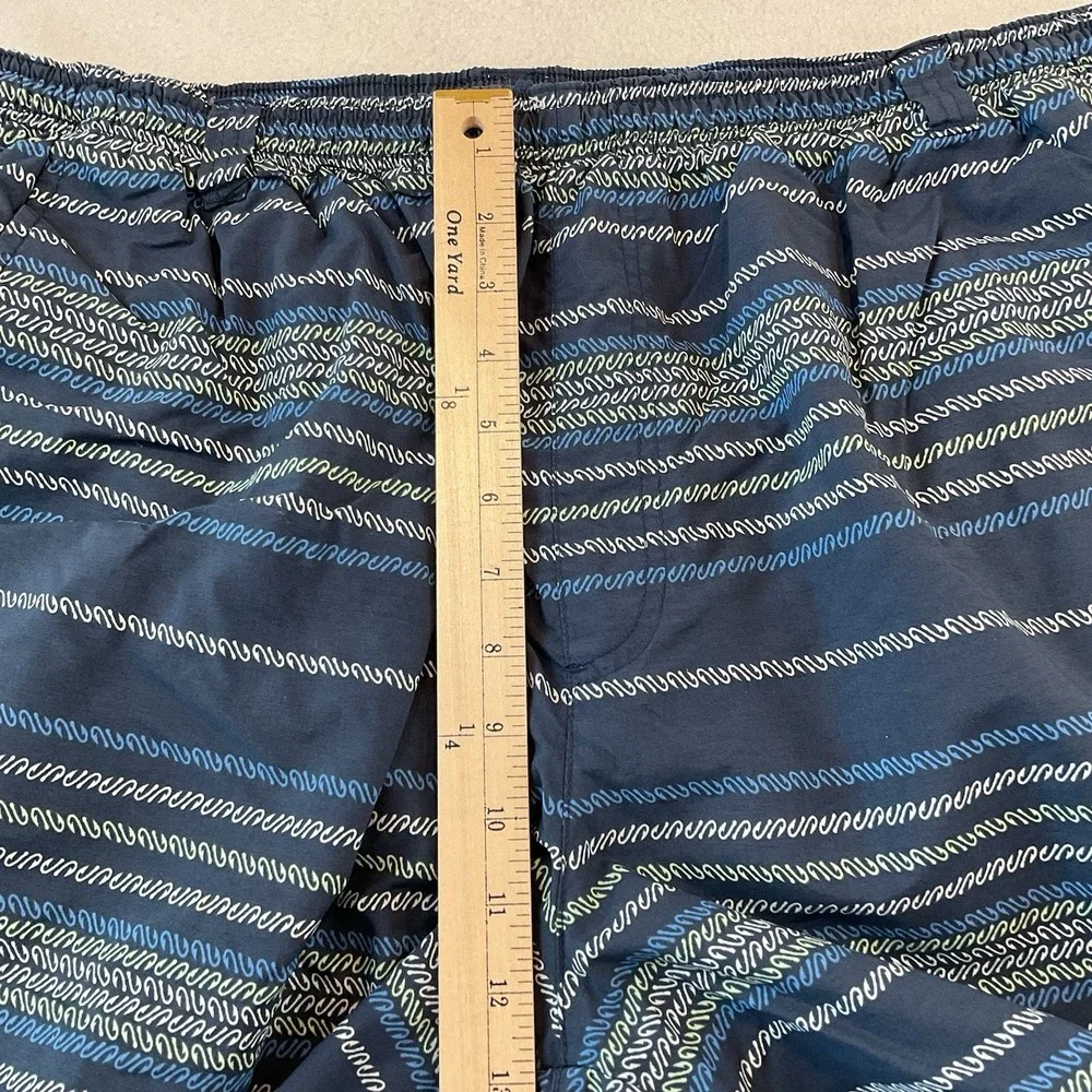 Columbia PFG Swin Trunks‎ Mens XXL Blue Striped Mesh Lining Pockets Drawstring